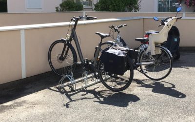 Un rack à vélos a été installé dans la résidence