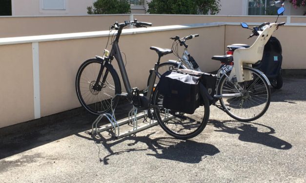 Un rack à vélos a été installé dans la résidence